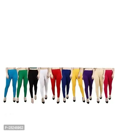 Fabulous Multicoloured Viscose Leggings For Women Pack Of 10-thumb0