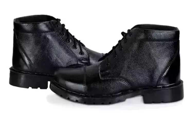 Mens Synthetic Leather Lace-Ups Boots