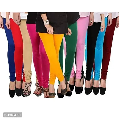 Women Leggings Multi Color Combo Pack 3 | REGULER Cotton Leggings