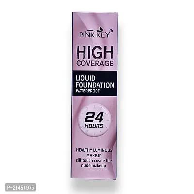 High Coverage Liquid Foundation Waterproof 24 Hours Long Lasting Liquid Foundation All Skin Foundation, 35ml-thumb3