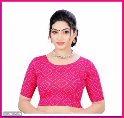 Reliable Pink Cotton Blend Stitched Blouses For Women