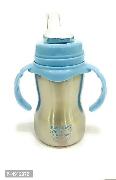 Enjoy Life  Baby 2 in 1 Feeding Bottle in Stainless Steel - 240 ml-thumb0