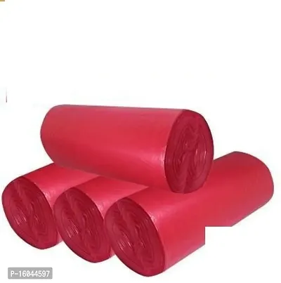 BIODEGRADABLE DUSTBIN BAG ROLL SIZE -19*21 ( 4ROLL]-120bags RED