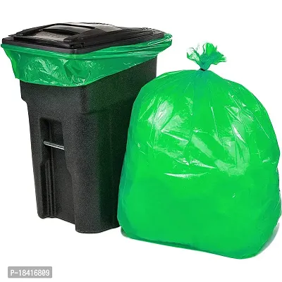 GREEN DUSTBIN GARBAGE BAGS -2 ROLL (SIZE  MEDIUM 19*21)-thumb2