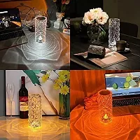 Loukya Crystal Rose Diamond 16 Color RGB Changing Mode LED Night Lights - USB Remote and Touch Control Desk Lamp for Bedroom, Living Room-thumb3