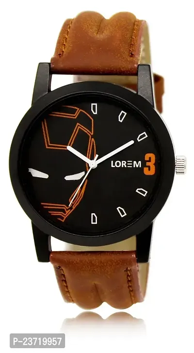 Lorem Multicolor Iron Man Analog Watch for Men LR04-thumb0