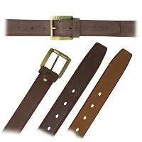 LOREM Brown Formal/casual PU Leather Belt For Men New BL02-thumb3