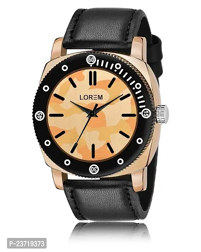 Lorem Black Army Analog Watch for Men LR52