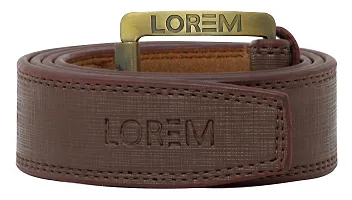 LOREM Brown Formal/casual PU Leather Belt For Men New BL02-thumb2