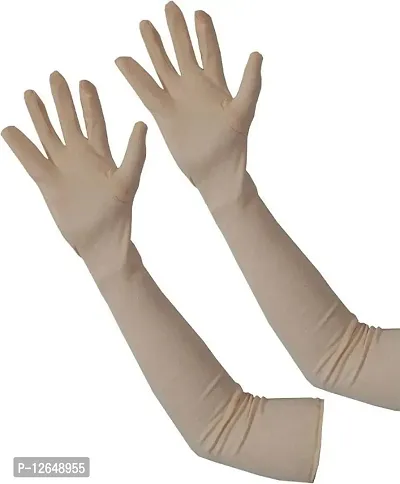 Cotton Long Sleeve Gloves Arm Sleeve for Women Sun Protection