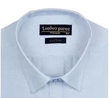 LP London paree Solid Plain Cotton Half Sleeves Regular Fit Formal Shirt for Men (LP08_42) Multicolour-thumb2