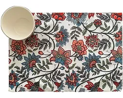 TH Tasseled Home Premium Washable Placemats for Dining Table, Wedding Party, Modern Dining Room, Restaurant Table,Home D?cor Gifting (13in x 19in, Set of 4, Multicolor) (Jacobean)-thumb1