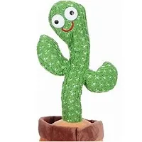 Dancing Cactus Talking Toy, Cactus Plush Rechargeable Toy, Wriggle And Singing Recording Repeat What You Say Funny Education Toys for Babies Children Playing, Home Decorate (Cactus Toy)-thumb1