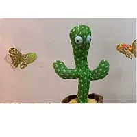 Dancing Cactus Talking Toy, Cactus Plush Rechargeable Toy, Wriggle And Singing Recording Repeat What You Say Funny Education Toys for Babies Children Playing, Home Decorate (Cactus Toy)-thumb3