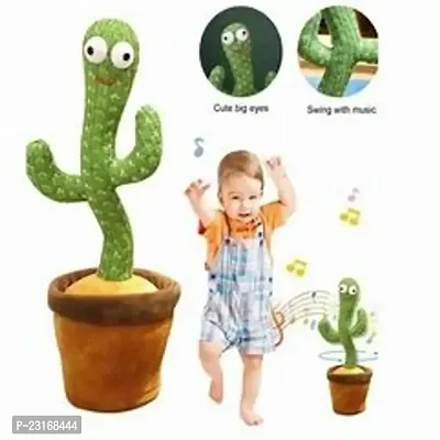 Dancing Cactus Talking Toy, Cactus Plush Rechargeable Toy, Wriggle And Singing Recording Repeat What You Say Funny Education Toys for Babies Children Playing, Home Decorate (Cactus Toy)-thumb2