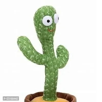 Dancing Cactus Talking Toy, Cactus Plush Rechargeable Toy, Wriggle And Singing Recording Repeat What You Say Funny Education Toys for Babies Children Playing, Home Decorate (Cactus Toy)-thumb3