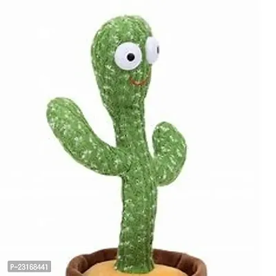 Dancing Cactus Talking Toy, Cactus Plush Rechargeable Toy, Wriggle And Singing Recording Repeat What You Say Funny Education Toys for Babies Children Playing, Home Decorate (Cactus Toy)-thumb4