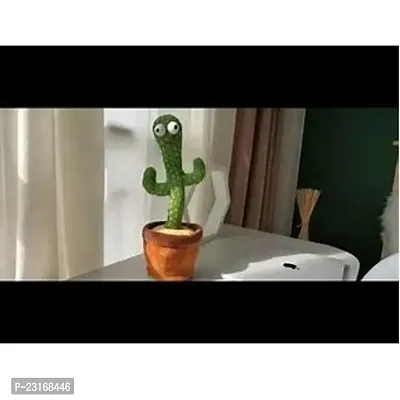 Dancing Cactus Talking Toy, Cactus Plush Rechargeable Toy, Wriggle And Singing Recording Repeat What You Say Funny Education Toys for Babies Children Playing, Home Decorate (Cactus Toy)