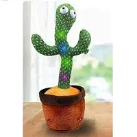 Dancing Cactus Talking Toy, Cactus Plush Rechargeable Toy, Wriggle And Singing Recording Repeat What You Say Funny Education Toys for Babies Children Playing, Home Decorate (Cactus Toy)-thumb3