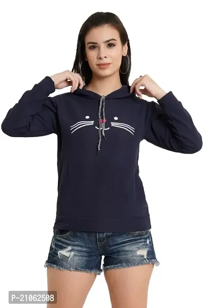 Womens Cat Printed Sweatshirts-thumb0