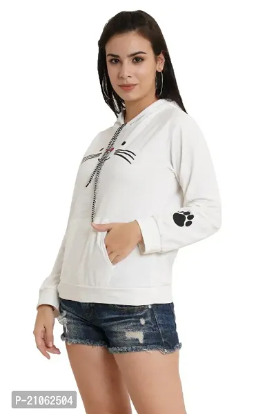 Womens Cat Printed Sweatshirts-thumb2