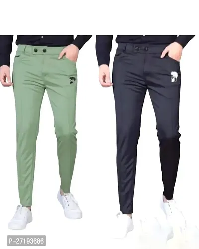 Men's Stylish Unique Pant Lower Trackpants Pack Of 2-thumb0