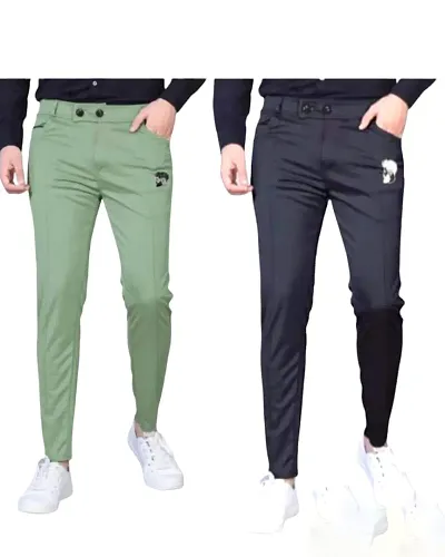 Men's Stylish Unique Pant Lower Trackpants Pack Of 2