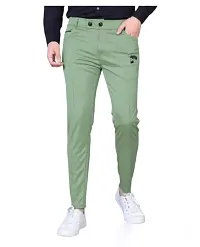 Men's Casual Wear Solid Stretchable Trackpants Lowers Pack Of 2-thumb2