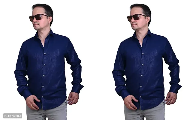 Stylish Fancy Cotton Casual Shirts Combo For Men Pack Of 2