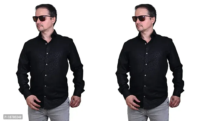 Stylish Fancy Cotton Casual Shirts Combo For Men Pack Of 2