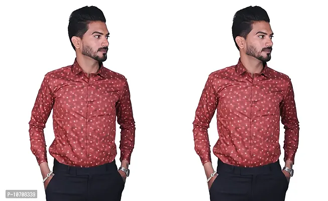 Stylish Fancy Cotton Casual Shirts Combo For Men Pack Of 2