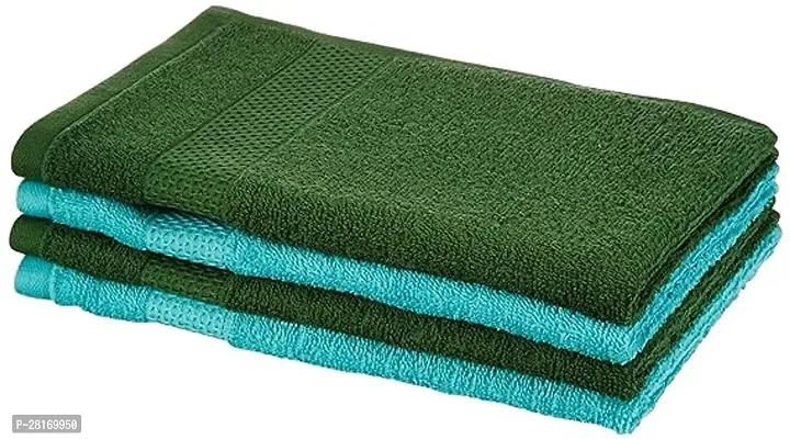Anand Kumar Abhishek Kumar Solimo 100% Cotton 2 Piece Hand Towel Set, 380 Gsm (Baltic Blue, Mint Green)