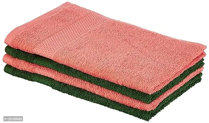 Anand Kumar Abhishek Kumar Solimo Cotton 2 Piece Hand Towel Set, 380 Gsm (Coral Pink, Mint Green)