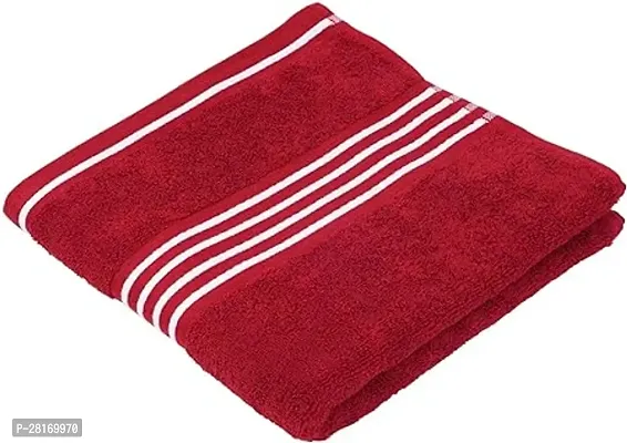 Anand Kumar Abhishek Kumar Hand Towel, Bath Towel, Sports Towel, 100% Cotton, Red/White, 50 X 100 Cm-thumb0