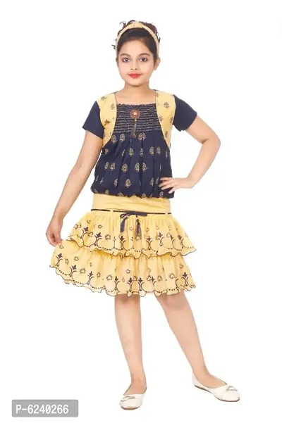 Trendy Rayon Top Skirt Age Start from 3 Years Old Child Girl to 10 Years Child Girl-thumb3