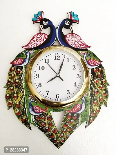 Trendy Peacock Wall Clock for Home Decor-thumb0