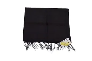 Urban DESI Art Silk Solid Dupatta for Women and Girls (Black).-thumb2