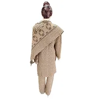 Stylish Wool Womens Multi Shades Kurta, Bottom and Dupatta Set-thumb2