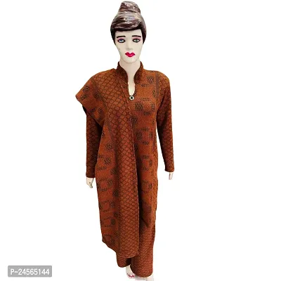 Stylish Wool Womens Multi Shades Kurta, Bottom and Dupatta Set-thumb0