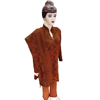 Stylish Wool Womens Multi Shades Kurta, Bottom and Dupatta Set-thumb1