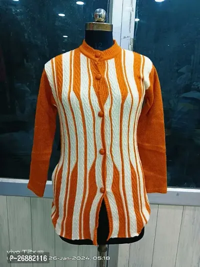 Classic Wool Cardigan Sweater for Women