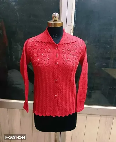 Classic Wool Cardigan Sweater for Women-thumb0