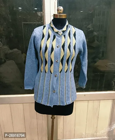 Classic Wool Cardigan Sweater for Women