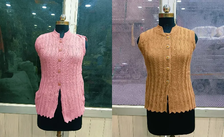 Classic Wool Cardigan Sweater for Women Set Of 2