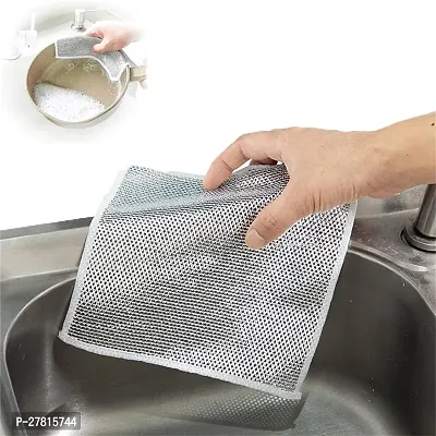 Pack of 5 Double-Sided Multipurpose Non-Scratch Dish Wash Cloth