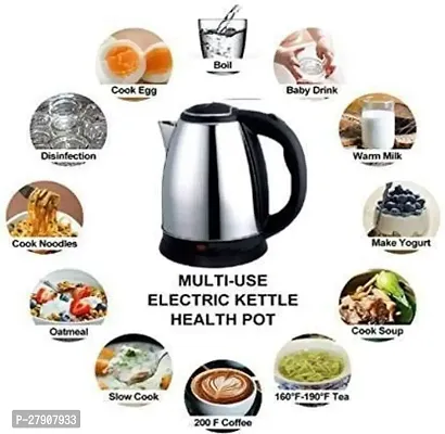 Electric Kettle | Stainless Steel | Automatic Cut-Off | Used To Boil Water | Make Tea/Coffee | Instant Noodles, Soup Etc.-thumb2