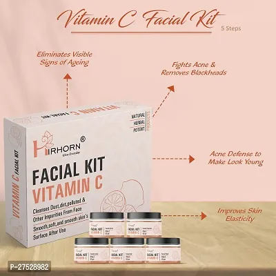 VITAMIN C Facial Kit  Skin Whitening Facial Kit For All Type Skin women   Men-thumb0
