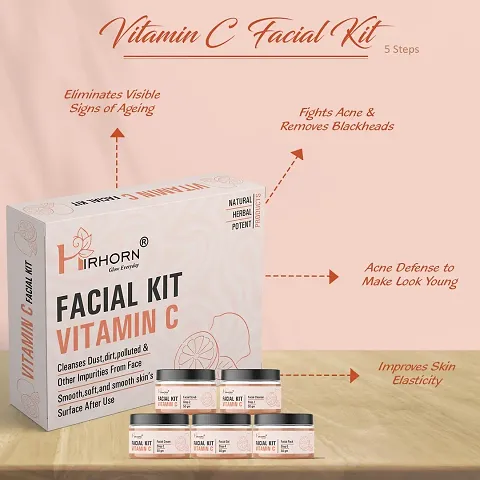 VITAMIN C Facial Kit  Skin Whitening Facial Kit For All Type Skin women   Men