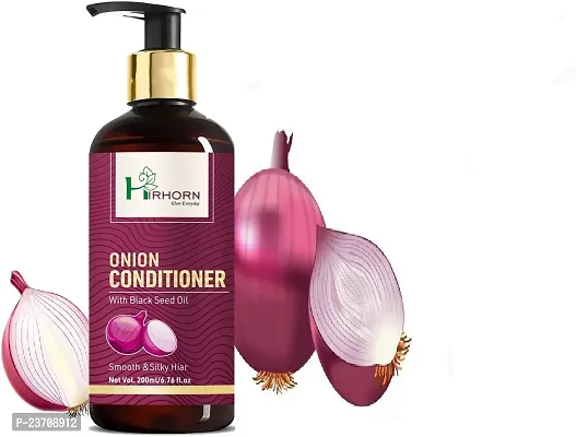 Hirhorn Onion Hair Conditioner Aloevera Curry Leaf Amla And Neem Oil For Hair Growth and Hair Fall Control 200 Ml(200 Ml)
