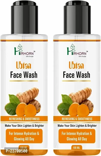 Natural Hir Horn Hydrating Ubtan For Pimples, Dry And Oily Skin-Tube Women All Skin Types Face Wash Pack Of 2